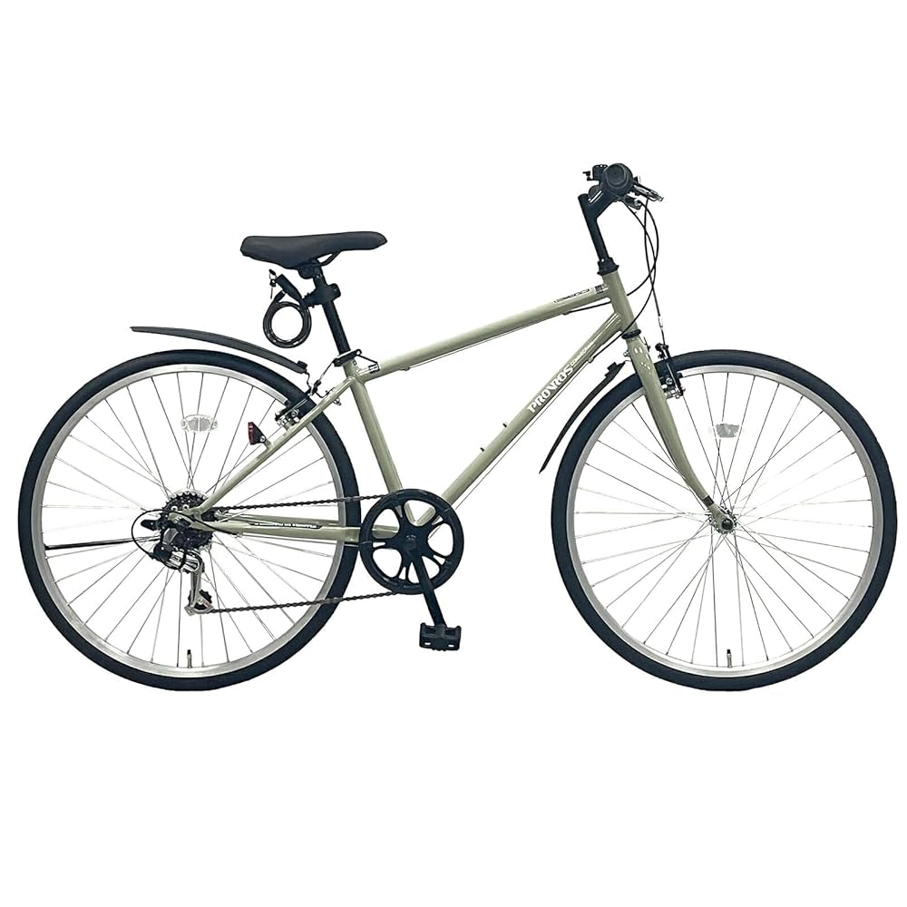 ★箱割品★26インチ クロスバイク 自転車 スチール製 6段変速　ブルー 池商 クロスバイク 26インチ シマノ 6段変速 700C 全18色 自転車
